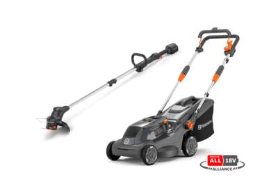 Husqvarna Aspire Akku-Rasenmäher LC34-P4A und Akku-Rasentrimmer T28-P4A im Bundle